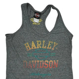 Harley Davidson Graphic Vest - Large Grey Cotton Blend