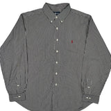 Ralph Lauren Striped Shirt - 2XL Black & White Cotton