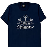 Galatians Screen Stars Single Stitch T-Shirt - Medium Navy Cotton Blend
