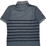 Tommy Hilfiger Striped Polo Shirt - Medium Grey Cotton