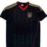 Germany National Team Adidas 2010-11 Away Football Shirt - Large Black Polyester
