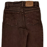 Levis 550 Jeans - 24W UK 4 Brown Cotton