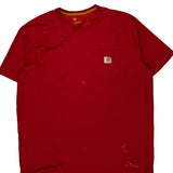 Carhartt T-Shirt - 2XL Red Cotton