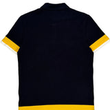 Lacoste Striped Polo Shirt - Medium White Cotton