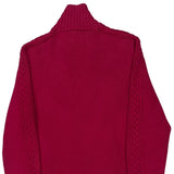 Ralph Lauren Sport Zip Up - Medium Red Cotton