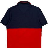 Champion Spellout Polo Shirt - 2XL Navy Cotton