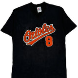 Orioles Majestic Single Stitch T-Shirt - Large Black Cotton