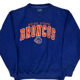 Boise State Broncos Old Varsity Brand College Sweatshirt - Medium Blue Cotton