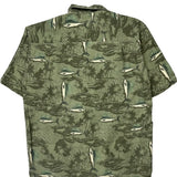 Columbia Short Sleeve Shirt - XL Green Cotton