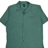 Oakley Short Sleeve Shirt - Large Green Cotton