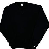 Russell Athletic Sweatshirt - Large Black Cotton Blend