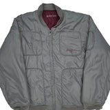 Sean John Bomber Jacket - Large Gray Nylon