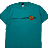 Santa Cruz Graphic T-Shirt - Large Green Cotton