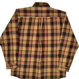 Carhartt Checked Flannel Shirt - Medium Orange Cotton