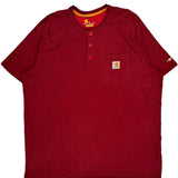 Carhartt T-Shirt - XL Red Cotton