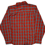Marmot Checked Flannel Shirt - Large Red Cotton