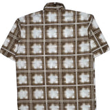 Southpole Checked Short Sleeve Shirt - Large Brown Cotton