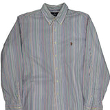 Ralph Lauren Striped Shirt - Large Multicoloured Cotton