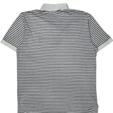 Big Pony Polo By Ralph Lauren Striped Polo Shirt - Large White Cotton