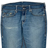 True Religion Contrast Stitch Jeans - 38W 31L Blue Denim