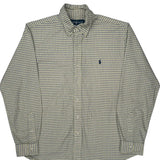 Ralph Lauren Checked Shirt - Large Yellow Cotton