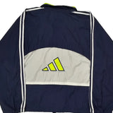 Adidas Striped Track Jacket - Large Yellow Polyester