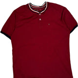 Tommy Hilfiger T-Shirt - Large Red Cotton