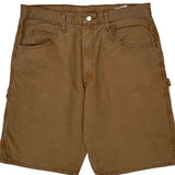 Wrangler Carpenter Shorts - 34W 11L Brown Cotton