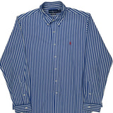 Ralph Lauren Striped Shirt - XL Blue Cotton