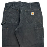 Carhartt Double Knee Carpenter Pants - 34W 29L Gray Cotton