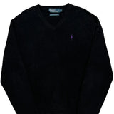 Polo By Ralph Lauren Sweater - Large Black Cotton