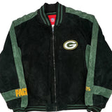 Green Bay Packers Nfl Football Bomber Jacket - XL Black Polyester