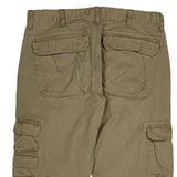 Wrangler Cargo Trousers - 34W 32L Khaki Cotton