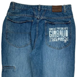 Francois Girbaud Graphic Jeans - 36W 31L Blue Cotton