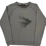 The North Face Graphic Sweatshirt - Large Grey Cotton