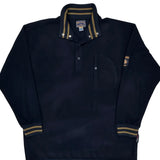 Nautica Striped Fleece - Large Navy Polyester