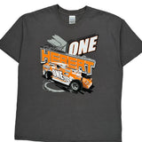 Racing Gildan Graphic T-Shirt - XL Gray Cotton