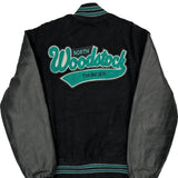 North Woodstock Thunder Unbranded College Varsity Jacket - Medium Black Wool Blend