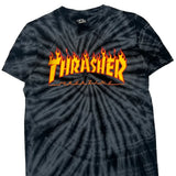 Thrasher Tie-Dye T-Shirt - Small Grey Cotton