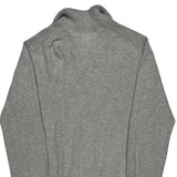 Tommy Hilfiger Striped 1/4 Zip - Medium Gray Cotton
