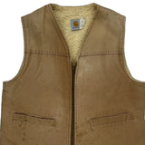 Made In USA Carhartt Vest - Large Brown Cotton