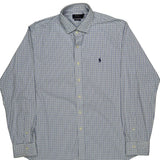Polo By Ralph Lauren Checked Shirt - XL Blue Cotton
