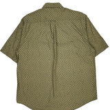 Nautica Short Sleeve Shirt - Large Yellow Cotton