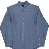 Ralph Lauren Checked Shirt - XL Blue Cotton