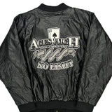 Texas Hold 'Em Steve And Barrys Graphic Varsity Jacket - XL Black Acrylic