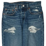 501 Levis Jeans - 28W US 4 Blue Cotton