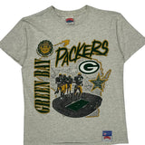 Green Bay Packers Nutmeg Graphic T-Shirt - Large Gray Cotton