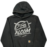 Alcom Carhartt Graphic Hoodie - Large Black Cotton