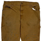 Dickies Carpenter Trousers - 34W 30L Brown Cotton Blend