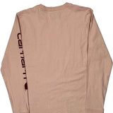 Carhartt Long Sleeve T-Shirt - Medium Pink Cotton